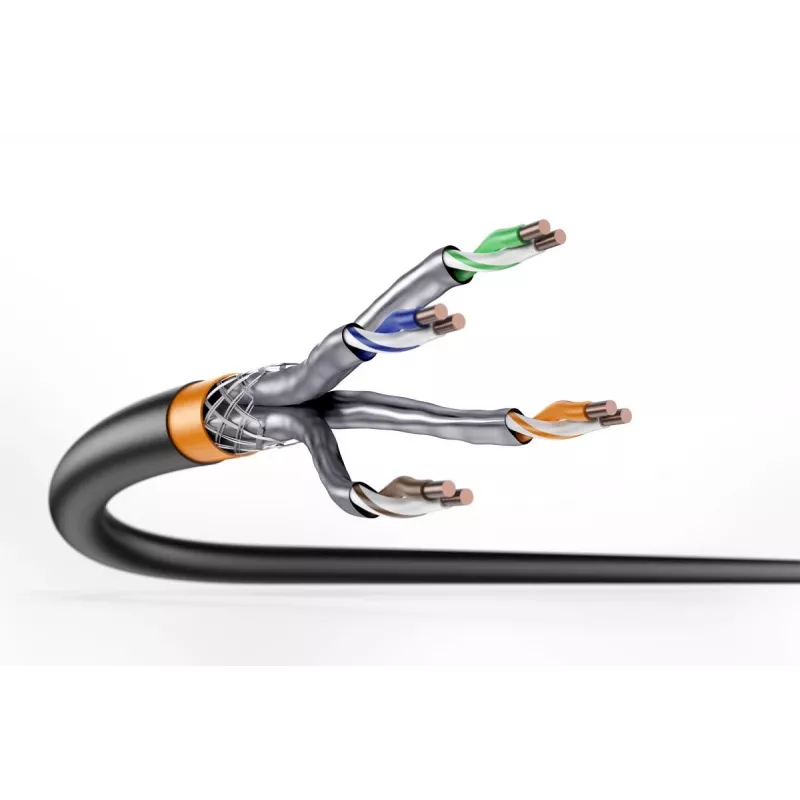 Cavo di installazione DIGITUS - Cat 7 - S/FTP - AWG 23/1 - 500 m - nero