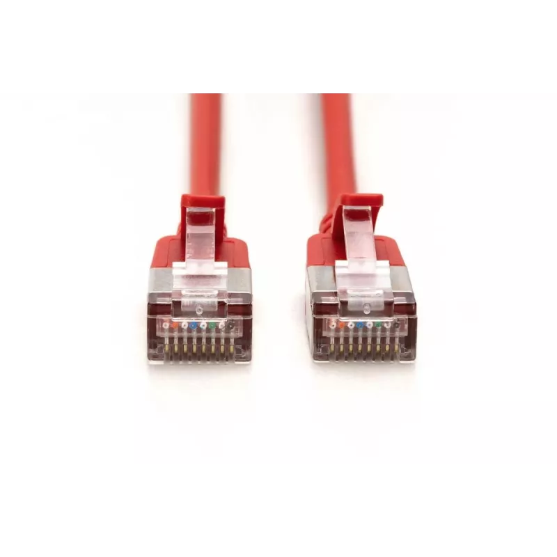 Cavo patch slim DIGITUS - CAT6A - F-FTP - 3 m - rosso