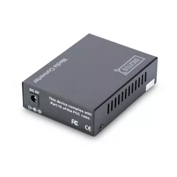 Convertitore media DIGITUS, SFP 10/100/1000Base-T a SFP Open Slot, incl. alimentatore senza modulo SFP