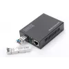 Convertitore media DIGITUS, SFP 10/100/1000Base-T a SFP Open Slot, incl. alimentatore senza modulo SFP