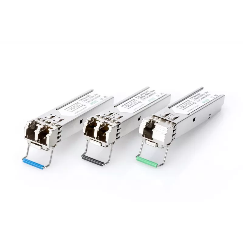 Modulo SFP DIGITUS 1,25 Gbit/s, fino a 20 km Singlemode, connettore LC-Duplex 1000Base-LX, 1310 nm