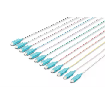 Pigtail in fibra DIGITUS SC Loose Buffer 50/125 µ 12 pz. - codice colore DIN IEC 304 lunghezza 2 m classe OM3