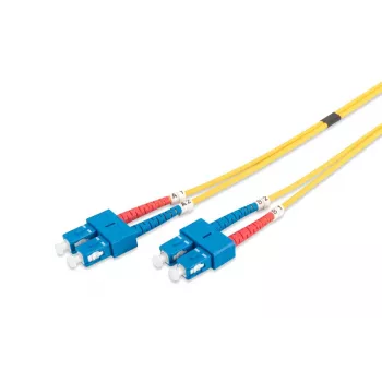 Cavo patch in fibra ottica DIGITUS, SC su SC OS2, Singlemode 09/125 µm, duplex, lunghezza 1 m