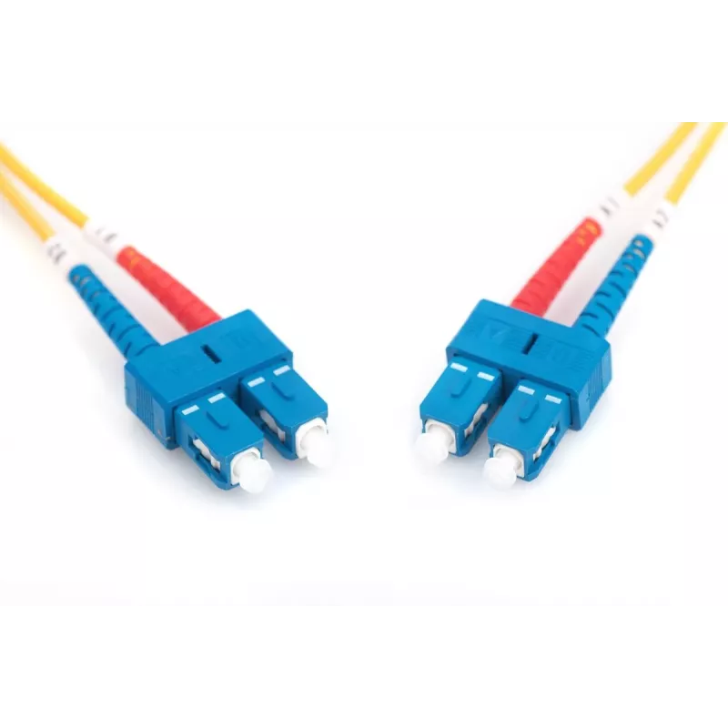 Cavo patch in fibra ottica DIGITUS, SC su SC OS2, Singlemode 09/125 µm, duplex, lunghezza 1 m