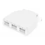 DIGITUS Cassetto di giunzione per guida DIN per 6x accoppiatori SC//DX, colore grigio