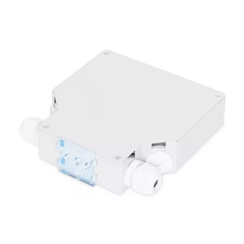DIGITUS Cassetto di giunzione per guida DIN per 6x accoppiatori SC//DX, colore grigio