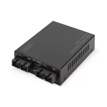 DIGITUS Convertitore di media multi-/monomodale Gigabit, lunghezza d'onda: 850 nm 1310 nm 20 km
