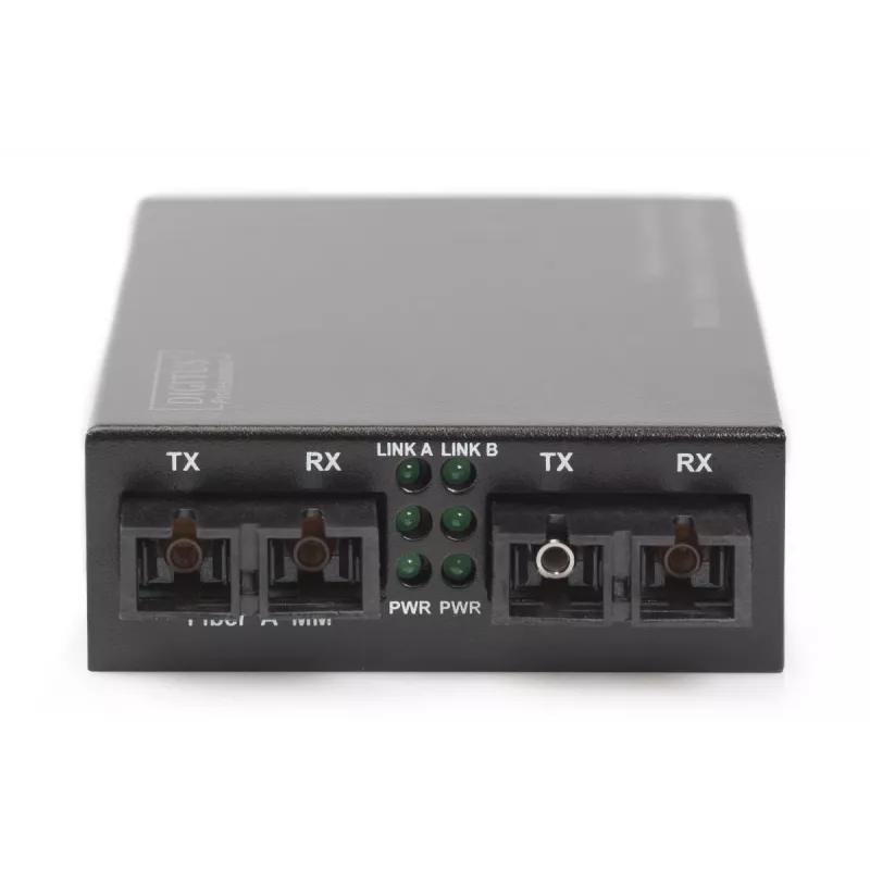 DIGITUS Convertitore di media multi-/monomodale Gigabit, lunghezza d'onda: 850 nm 1310 nm 20 km