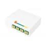 DIGITUS Contenitore FTTH, con superficie adattatori 4x SC (APC) SX e montaggio su guida DIN