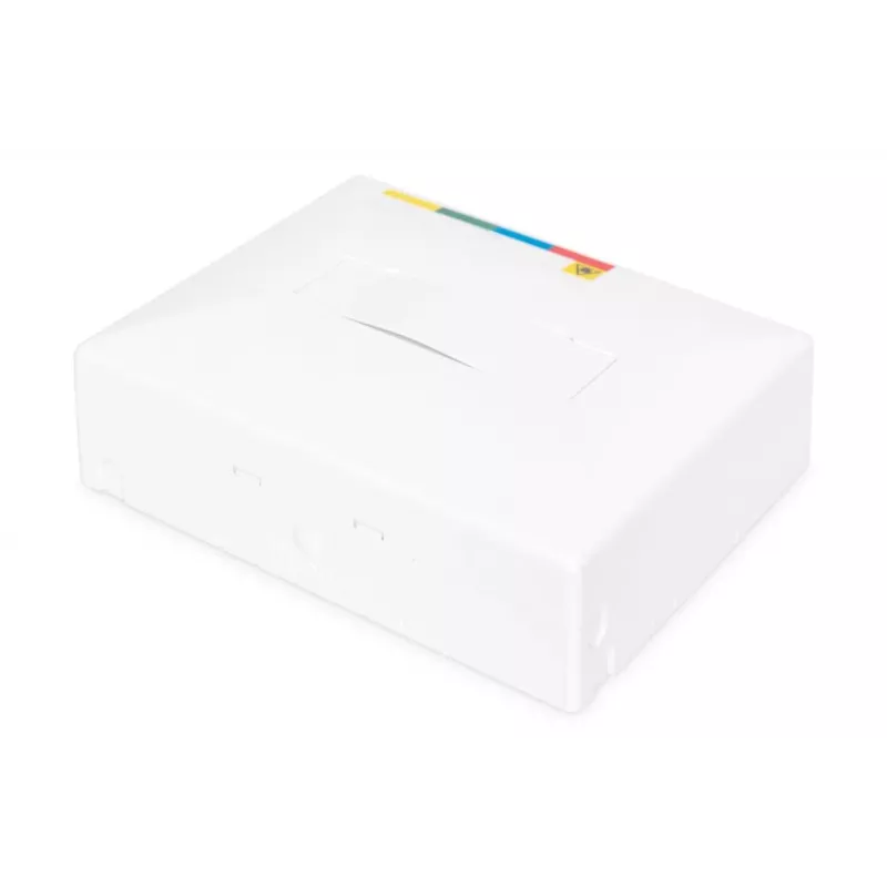 DIGITUS Contenitore FTTH, con superficie adattatori 4x SC (APC) SX e montaggio su guida DIN