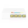 DIGITUS Contenitore FTTH, con superficie adattatori 4x SC (APC) SX e montaggio su guida DIN