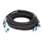 DIGITUS Cavo breakout - 8 fibre SM G.657.A1 LC/UPC-LC/UPC universale nero 100m