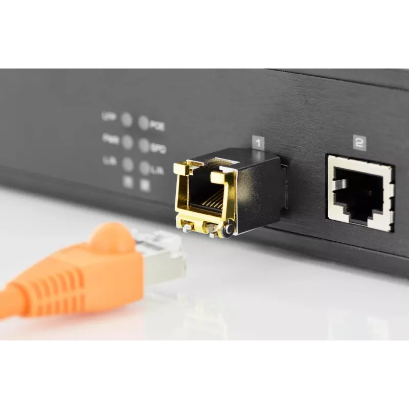 DIGITUS Modulo SFP in rame 1,25 Gbps RJ45 compatibile HP 1000 Mbit fino a 100 m