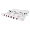 DIGITUS Cassetto di giunzione in fibra ottica SC OM4 1U 6xSC-DX cassetta pigtail accoppiatori
