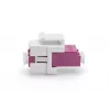 DIGITUS Accoppiatore in fibra ottica LC/LC duplex, multimodale OM4, modulo Keystone