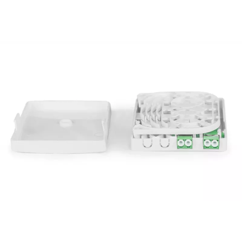 DIGITUS Presa di connessione FTTH, con 2x adattatore LC(APC) DX, montaggio a parete