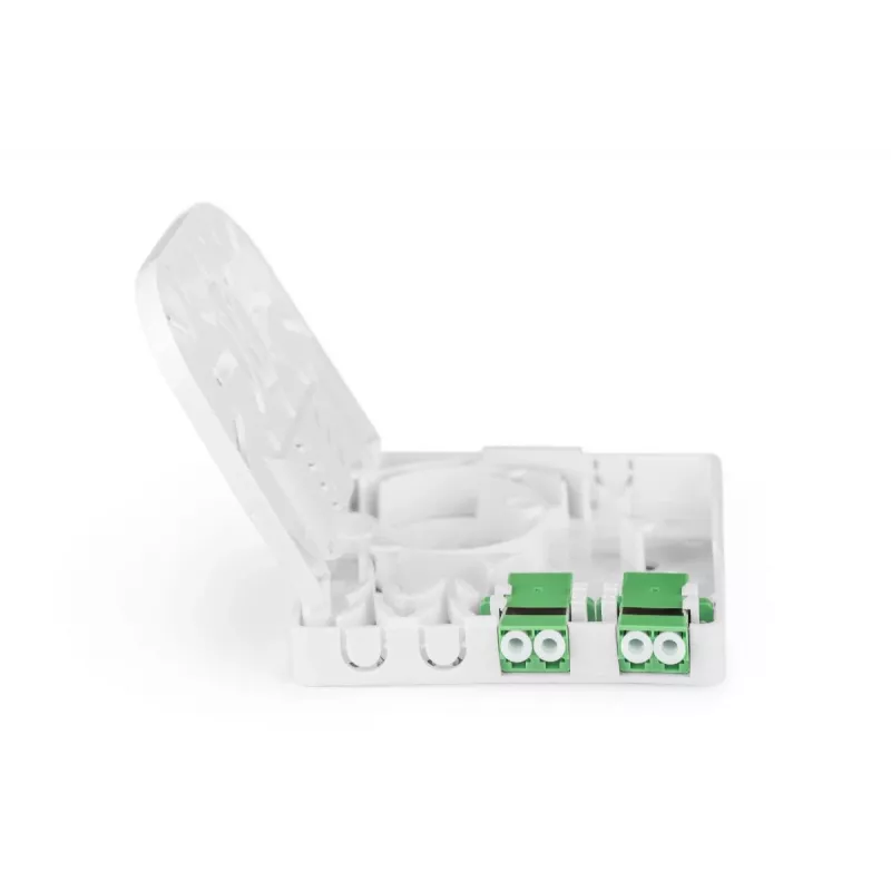 DIGITUS Presa di connessione FTTH, con 2x adattatore LC(APC) DX, montaggio a parete