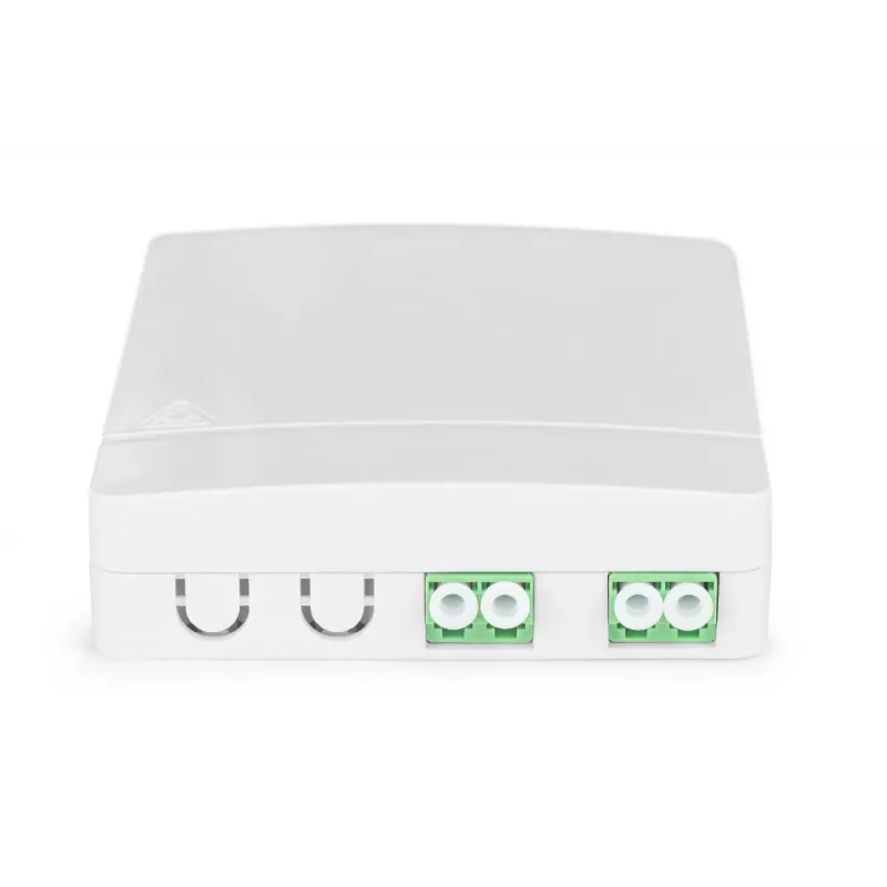DIGITUS Presa di connessione FTTH, con 2x adattatore LC(APC) DX, montaggio a parete