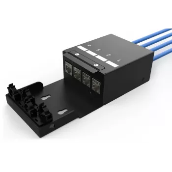 DIGITUS Consolidation Point Box - 4 porte moduli Keystone con gestione cavi intelligente