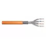 DIGITUS Cavo di installazione - Cat. 7 - S/FTP - AWG 23/1 - simplex - 1000 m - arancione