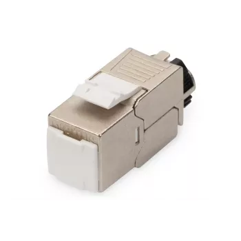DIGITUS Jack Keystone CAT6a - schermato, connessione senza attrezzi - gestione cavi intelligente - 24 pezzi