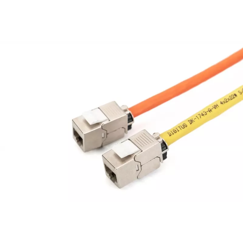 DIGITUS Jack Keystone CAT6a - schermato, connessione senza attrezzi - gestione cavi intelligente - 24 pezzi