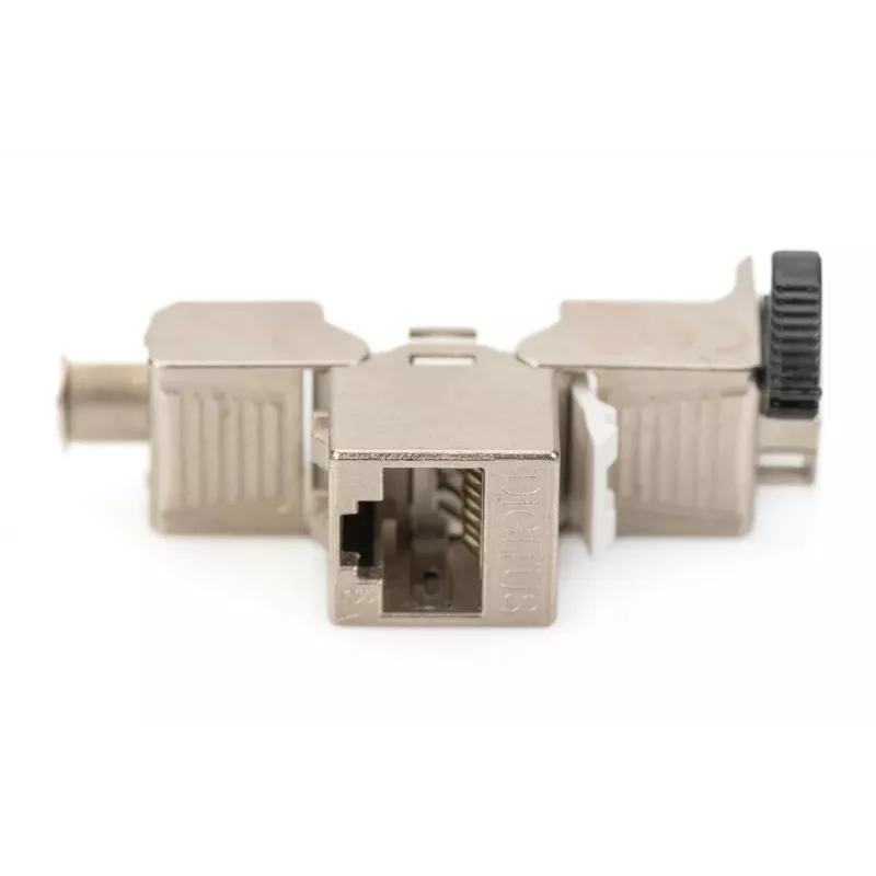 DIGITUS Jack Keystone CAT6a - schermato, connessione senza attrezzi - gestione cavi intelligente - 24 pezzi