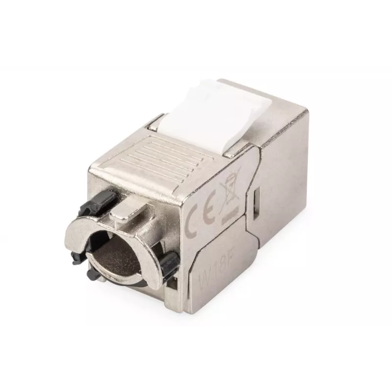 DIGITUS Jack Keystone CAT6a - schermato, connessione senza attrezzi - gestione cavi intelligente - 24 pezzi