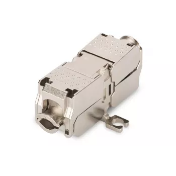DIGITUS Accoppiatore di terminazione campo CAT6A, 500 MHz per AWG 22-26, design Keystone completamente schermato, 26x35x80 mm