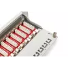 DIGITUS Patch panel CAT6A, schermato, 12 porte campo per etichette, 1U, montaggio rack 10 pollici, grigio RAL 7035