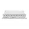 DIGITUS Patch panel CAT6A, schermato, 12 porte campo per etichette, 1U, montaggio rack 10 pollici, grigio RAL 7035