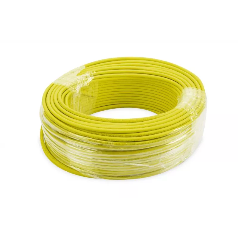 DIGITUS Cavo di installazione - Cat 7a - S/FTP - AWG 22/1 simplex - 100 m - giallo