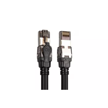 DIGITUS Cavo patch - Cat. 8.1 - S/FTP - AWG 24/7 - 5m - nero