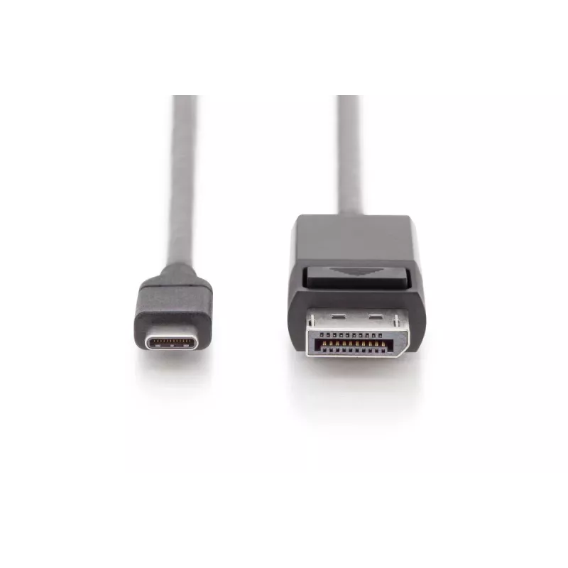 Cavo adattatore USB Type-C DIGITUS, Type-C a DP M/M, 2 m 4K/60 Hz, 32,4 Gbit/s, CE, nero
