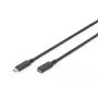 DIGITUS AK-300210-020-S cavo di prolunga USB-C, USB 2.0, USB-C maschio/femmina, 3 A, 2 m, nero