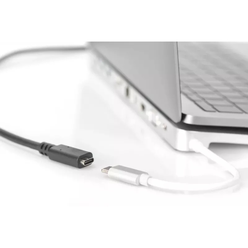 DIGITUS AK-300210-020-S cavo di prolunga USB-C, USB 2.0, USB-C maschio/femmina, 3 A, 2 m, nero