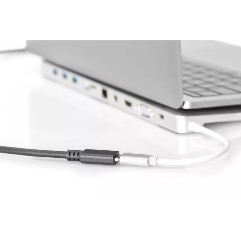 DIGITUS AK-300210-020-S cavo di prolunga USB-C, USB 2.0, USB-C maschio/femmina, 3 A, 2 m, nero