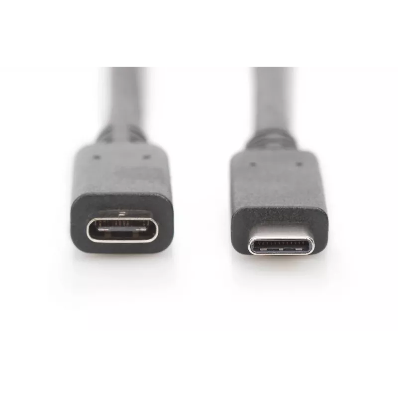 DIGITUS AK-300210-020-S cavo di prolunga USB-C, USB 2.0, USB-C maschio/femmina, 3 A, 2 m, nero
