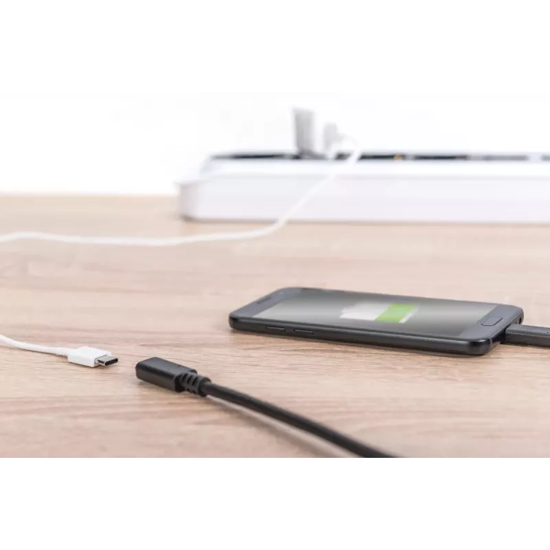 DIGITUS AK-300210-020-S cavo di prolunga USB-C, USB 2.0, USB-C maschio/femmina, 3 A, 2 m, nero