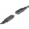 DIGITUS AK-300210-020-S cavo di prolunga USB-C, USB 2.0, USB-C maschio/femmina, 3 A, 2 m, nero