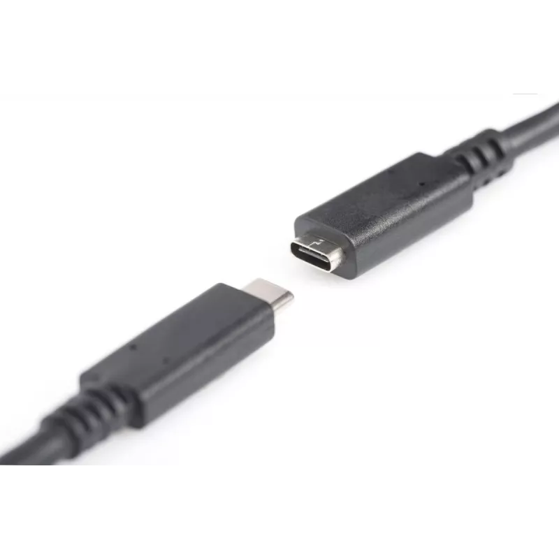 DIGITUS AK-300210-020-S cavo di prolunga USB-C, USB 2.0, USB-C maschio/femmina, 3 A, 2 m, nero