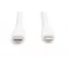 Cavo di ricarica in silicone USB DIGITUS USB-C – Lightning USB 2.0 60 W – 2 m bianco