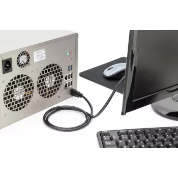 Cavo di collegamento HDMI Premium High Speed DIGITUS, Type-A M/M, 5 m con Ethernet, Ultra HD 60p nero