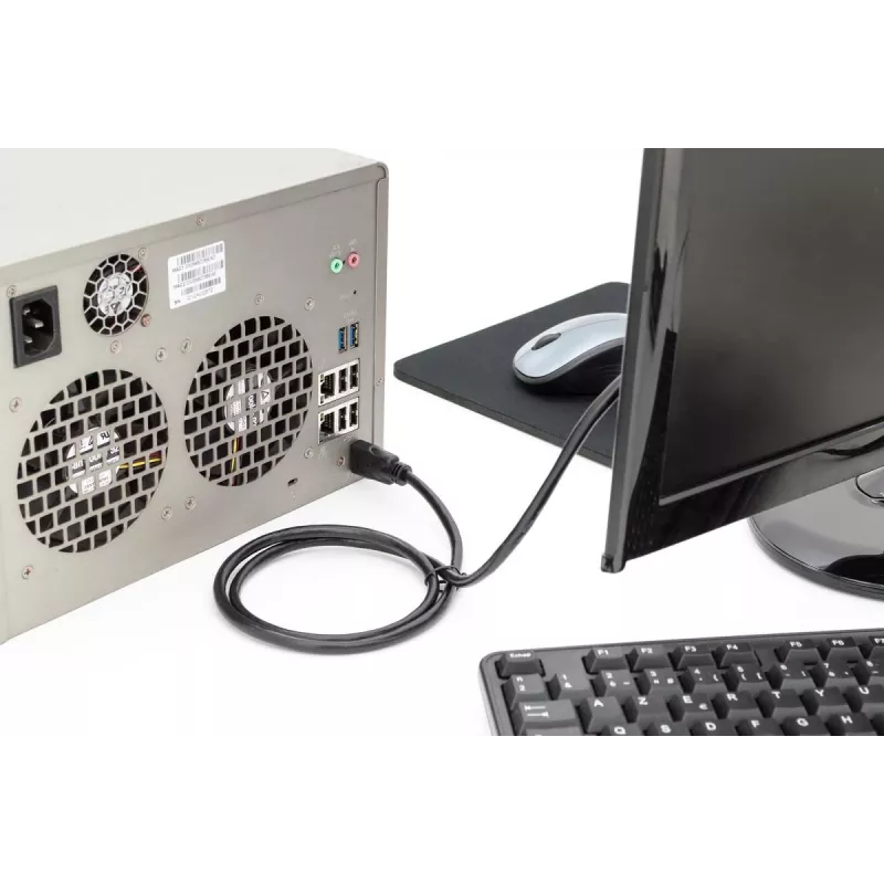 Cavo di collegamento HDMI Premium High Speed DIGITUS, Type-A M/M, 5 m con Ethernet, Ultra HD 60p nero