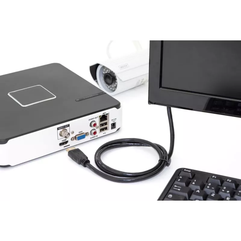 Cavo di collegamento HDMI Premium High Speed DIGITUS, Type-A M/M, 5 m con Ethernet, Ultra HD 60p nero