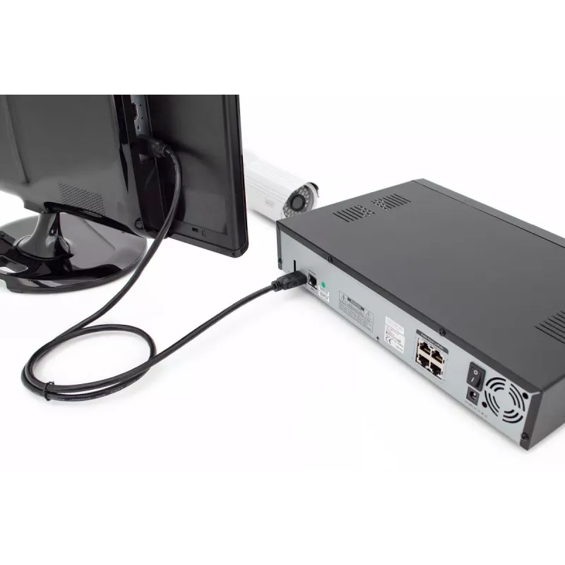 Cavo di collegamento HDMI Premium High Speed DIGITUS, Type-A M/M, 5 m con Ethernet, Ultra HD 60p nero