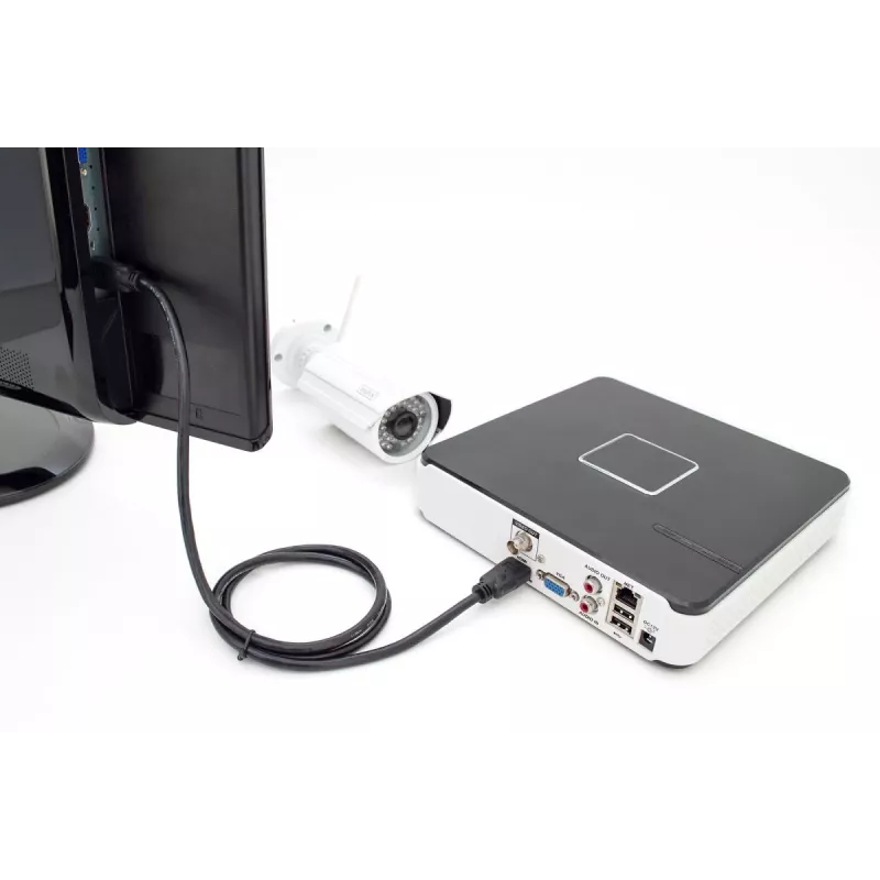 Cavo di collegamento HDMI Premium High Speed DIGITUS, Type-A M/M, 2 m con Ethernet, Ultra HD 60p, nero