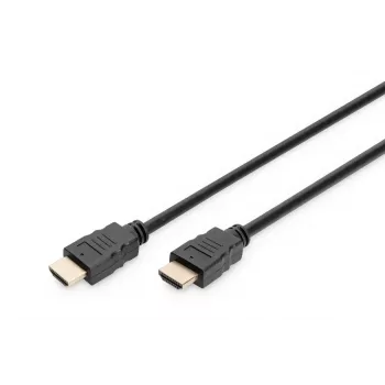 Cavo di collegamento HDMI Premium High Speed DIGITUS, Type-A M/M, 1 m con Ethernet, Ultra HD 60p, nero