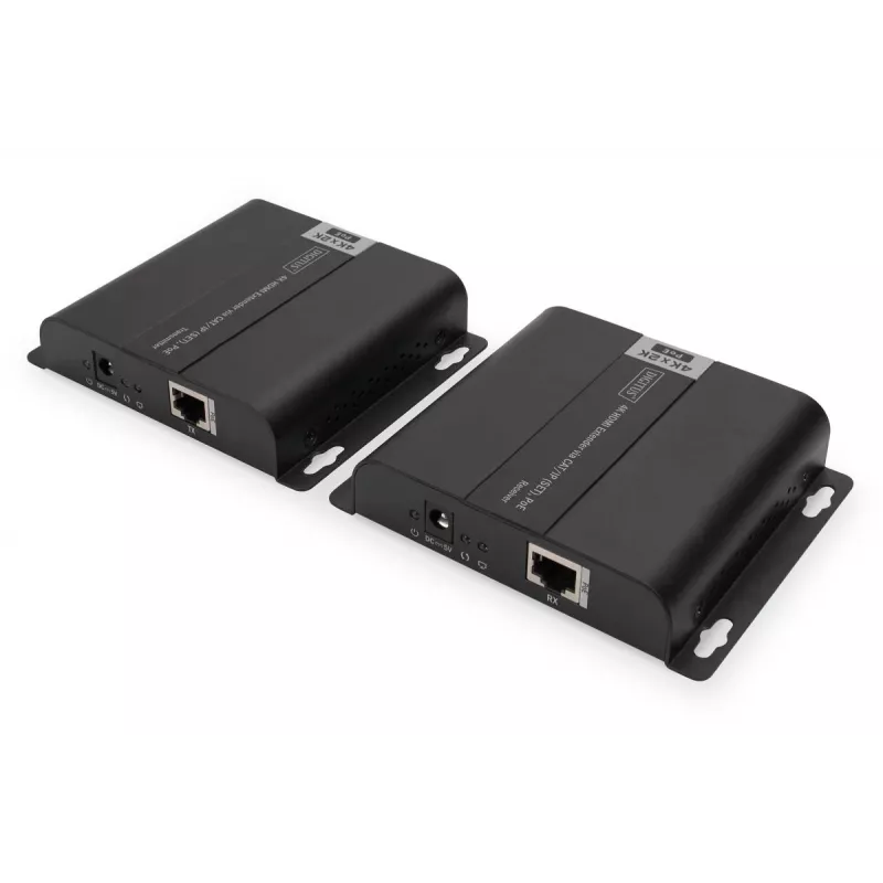 Set extender HDMI 4K DIGITUS over IP/CAT 5, 6 (120 m) completamente alimentato PoE, UHD 4K/30Hz