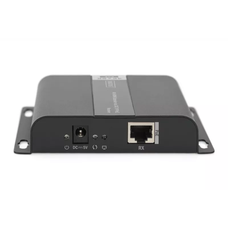 Extender HDMI 4K DIGITUS, unità ricevente over IP/CAT 5, 6 (120 m), alimentato PoE